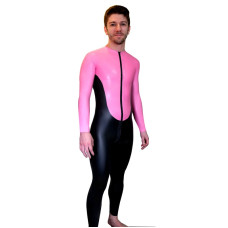 Geo suit with full thru zip